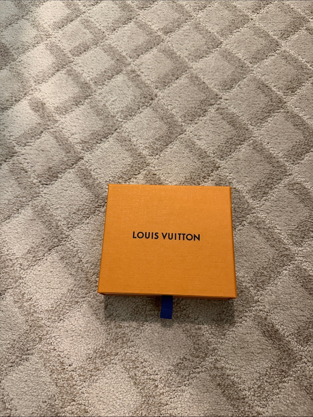 Louis Vuitton Orange Gift Box with Blue Pull Tab